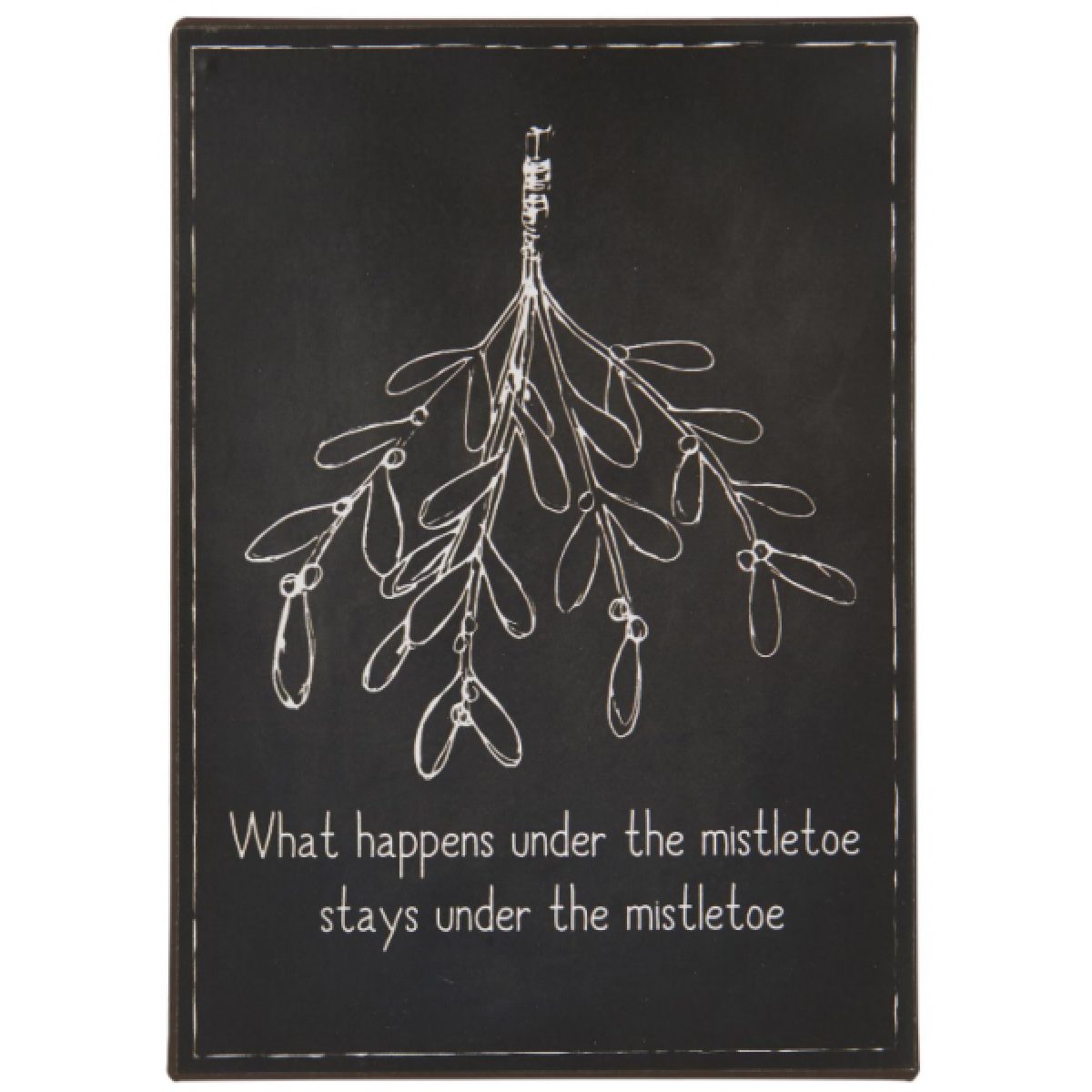 Serviette "What happens under the mistletoe stays under the mistletoe"
