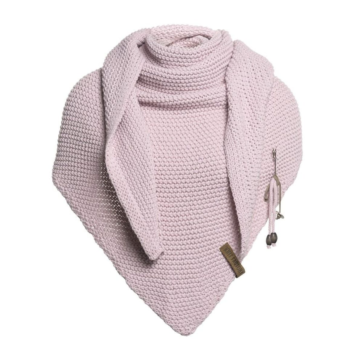 Coco Dreiecksschal 190x85 rosa Knit Factory