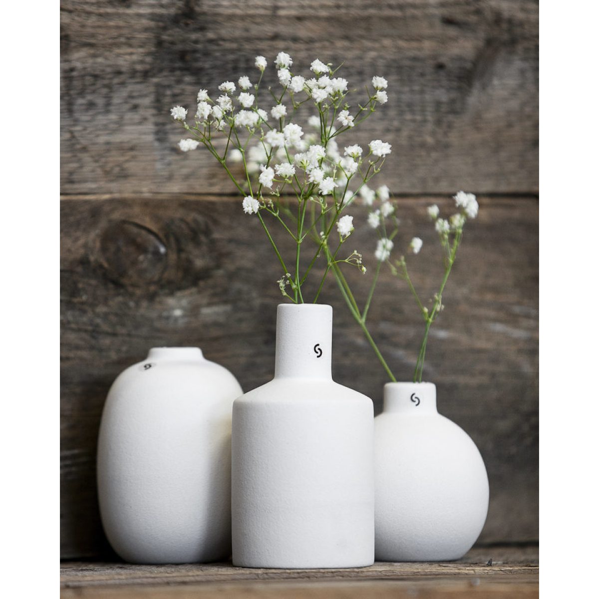 Vase ALBACKEN oval weiß Storefactory www.myhomeandmore.de