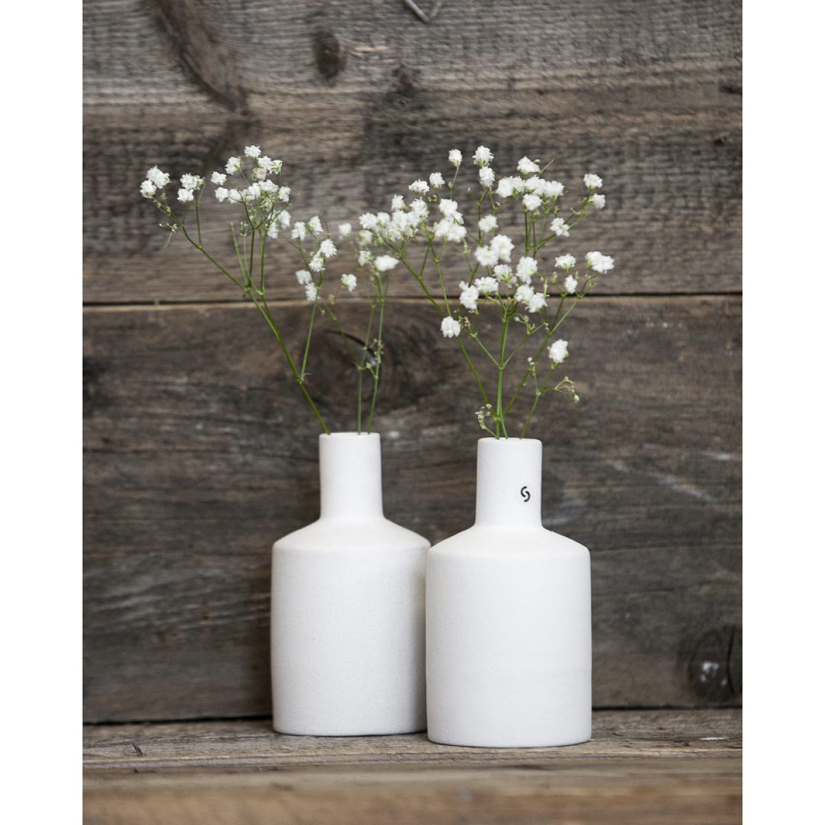 Vase ALBACKEN gerade weiß Storefactory www.myhomeandmore.de