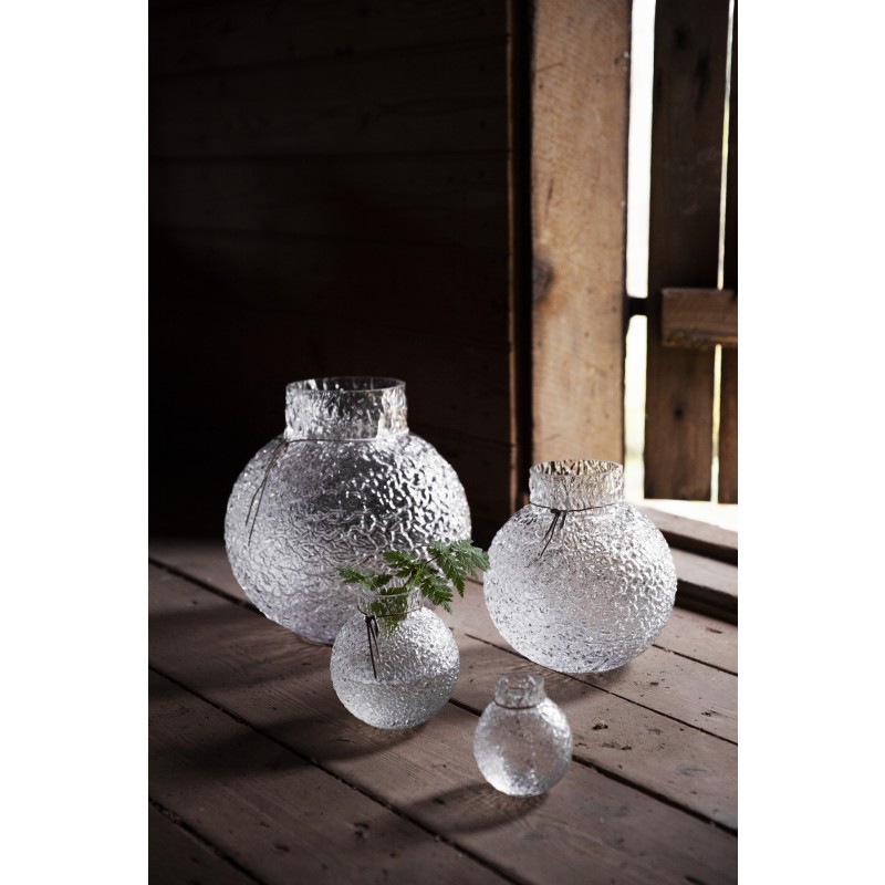 Vase Glas mit Struktur KLEIN cm ERNST www.myhomeandmore.de